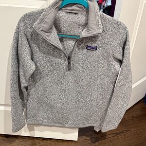 Patagonia Heathered Gray Fleece Pullover